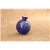 Image 4 : Antique 1880s Cobalt Blue 2.66" Blown Glass Target Ball, Pressed Square Grid Design