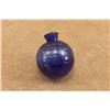 Image 8 : Antique 1880s Cobalt Blue 2.66" Blown Glass Target Ball, Pressed Square Grid Design