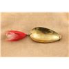 Image 6 : Winchester No. 9591 Brass Trolling Spoon Fishing Lure Red Dressed Treble Hook