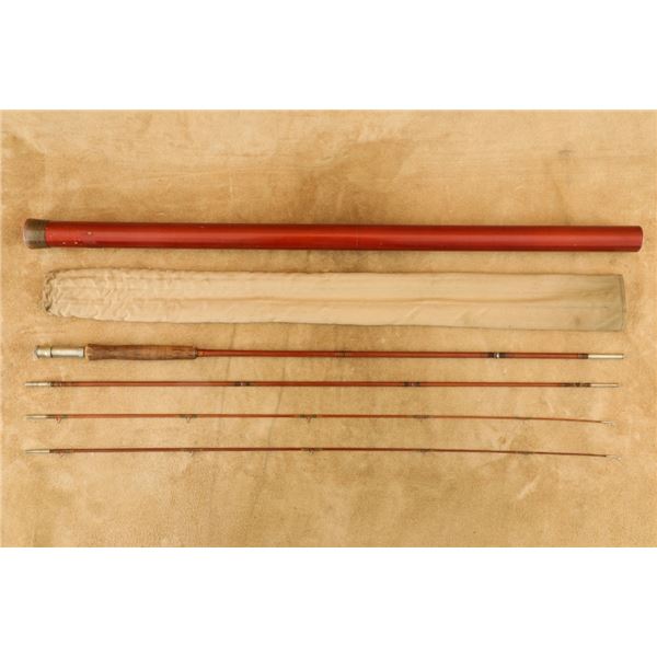 Wright & Mcgill Granger Bamboo 3 Piece 9' Fly Fishing Rod With Extra Tip, Bag & Storage Tube