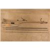 Image 3 : Winchester No. 5645 Four Piece 7.5' Steel Bait Casting Fishing Rod With Cloth Storage Bag