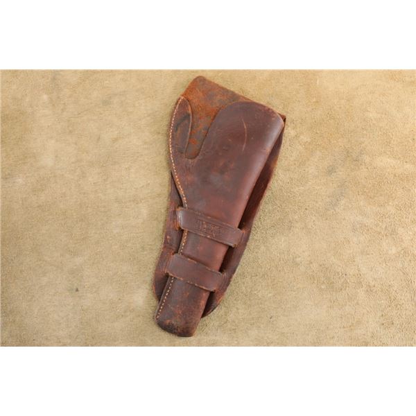 Al Furstnow Miles City Montana Mexican Loop Leather Rh Holster For 6" Med. Frame Revolvers
