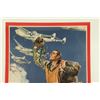 Image 2 : Original 1945 U.S. Army Air Forces "coming Right Up!" Recruitment 24" X 35" Poster