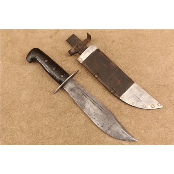 Wwii Western Bx-54 Bushman V44 "bailout Bowie" Fighting Knife With Sheath