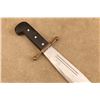 Image 2 : Wwii Era Kinfolks V44 Pilot Survival Knife 9.5" Bowie Blade With Original Leather Sheath