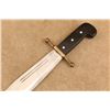 Image 4 : Wwii Era Kinfolks V44 Pilot Survival Knife 9.5" Bowie Blade With Original Leather Sheath