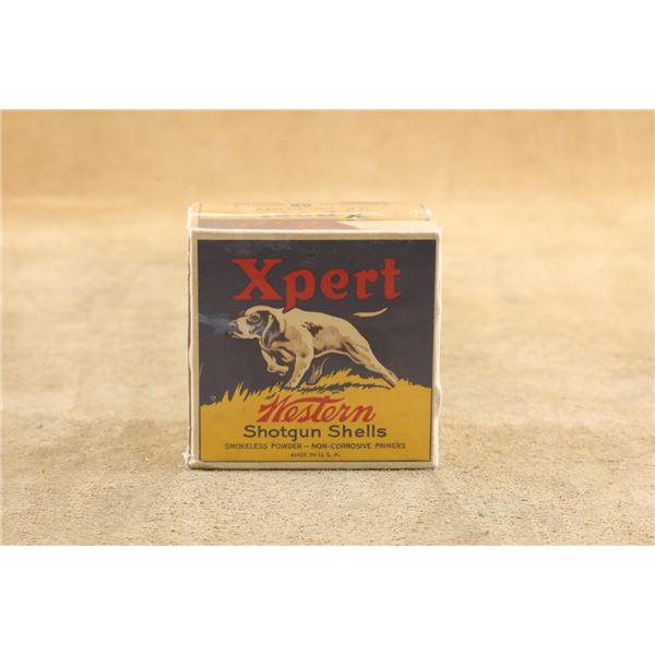 25rd Box Of Vintage U.S. Property Western Xpert 12 Ga. 9 Pellet 00 Buckshot Shotgun Ammo