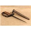 Image 1 : Original Wwi U.S. Model 1917 L.F.&c. Trench Knife Jewell 1918 Leather Scabbard With Maxim Hardware