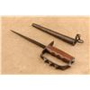 Image 5 : Original Wwi U.S. Model 1917 L.F.&c. Trench Knife Jewell 1918 Leather Scabbard With Maxim Hardware