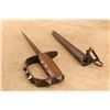 Image 7 : Original Wwi U.S. Model 1917 L.F.&c. Trench Knife Jewell 1918 Leather Scabbard With Maxim Hardware