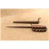 Image 8 : Original Wwi U.S. Model 1917 L.F.&c. Trench Knife Jewell 1918 Leather Scabbard With Maxim Hardware
