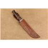 Image 12 : Western G46-8 Shark Wwii Fighting Knife Bowie Style With Original Double Stitch Sheath