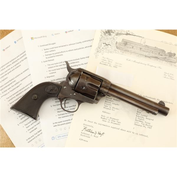 Rare Texas Shipped 1st Gen Colt Single Action Army Saa .44 Russian 5.5" Revolver, 1901 C&r
