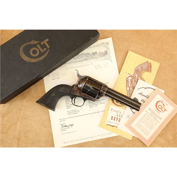Arvo Ojala Shipped Colt 2nd Gen Single Action Army Saa 4.75" .38 Special Revolver, 1957 C&r