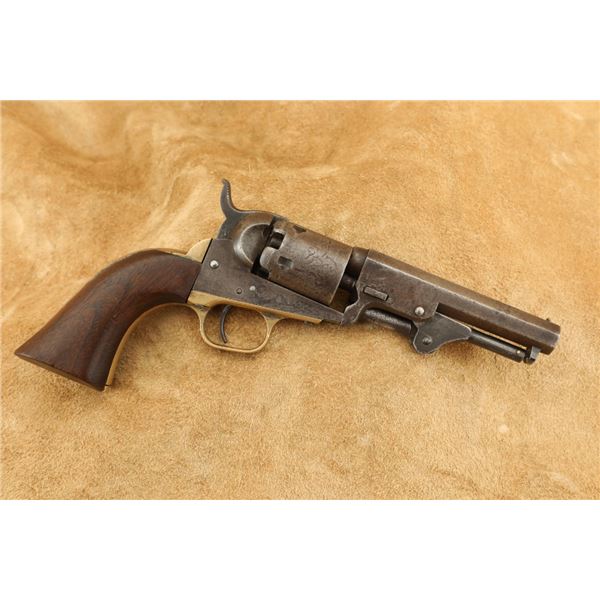 Colt Model 1849 Pocket Two Line New York 5-shot .31 Cal 4" Percussion Revolver, 1854 Antique