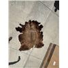 Image 11 : Vintage Bison Calf 68"x53" Repaired Suede Hair-on Buffalo Hide Rug Robe Blanket