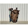 Image 9 : Vintage Bison Calf 68"x53" Repaired Suede Hair-on Buffalo Hide Rug Robe Blanket