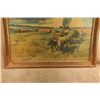 Image 3 : Vintage Robert Wesley Amick The Oregon Trail Framed Lithograph Pioneer Print 45.5"x33.5"