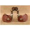Image 1 : Crockett Cowboy Spurs M. Monroy Silver Buckles A.L. Pappas Tooled Straps Western Set