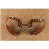 Image 2 : Crockett Cowboy Spurs M. Monroy Silver Buckles A.L. Pappas Tooled Straps Western Set