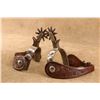 Image 4 : Crockett Western Spurs Tooled Leather Silver Accents North & Judd Buckles Vintage Set