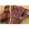 Image 3 : Heiser No. 1710 Rh Holster And No. 53 Cartridge Belt For 5.5" Saa In .45 Colt