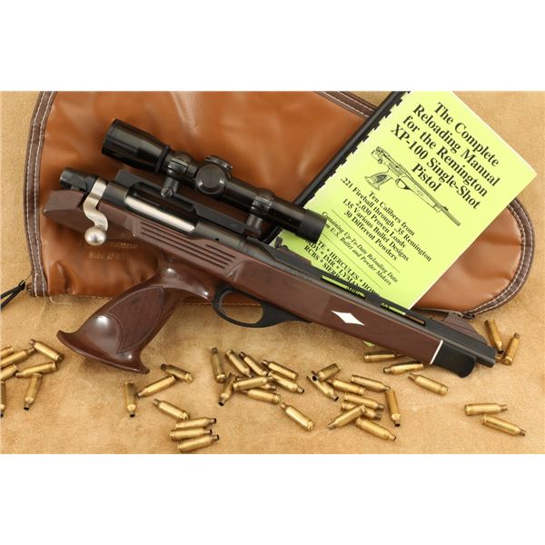 Remington Xp-100 .221 Fireball 10.75" Single Shot Bolt Action Pistol With Leupold Scope