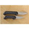 Image 1 : Pair Of Navy Seal "black Knife" Style Folding Automatic Knives, Sterile Markings