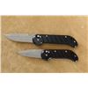 Image 4 : Pair Of Navy Seal "black Knife" Style Folding Automatic Knives, Sterile Markings