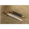 Image 1 : Antique Civil War 1863 Usn Dahlgren Bowie Bayonet Ames 12" Knife Dr Marked W Scabbard