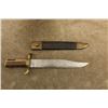 Image 2 : Antique Civil War 1863 Usn Dahlgren Bowie Bayonet Ames 12" Knife Dr Marked W Scabbard