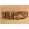 Image 3 : Antique 1890s U.S. Navy Mills 34.5" Canvas Cartridge Belt, Embossed Liberty Cap Brass Buckle