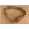 Image 4 : Antique 1890s U.S. Navy Mills 34.5" Canvas Cartridge Belt, Embossed Liberty Cap Brass Buckle