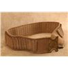 Image 6 : Antique 1890s U.S. Navy Mills 34.5" Canvas Cartridge Belt, Embossed Liberty Cap Brass Buckle