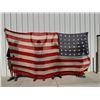 Image 2 : Antique 1890 Us Cavalry Ft Robinson Ne 42 Star 7x15ft Wool Flag Military Bunting