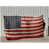 Image 4 : Antique 1890 Us Cavalry Ft Robinson Ne 42 Star 7x15ft Wool Flag Military Bunting