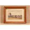 Image 2 : Vintage William Trego 1890 Civil War Battery Forward 17.5x13.25 Wood Back Framed Print