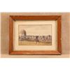 Image 3 : Vintage William Trego 1890 Civil War Battery Forward 17.5x13.25 Wood Back Framed Print