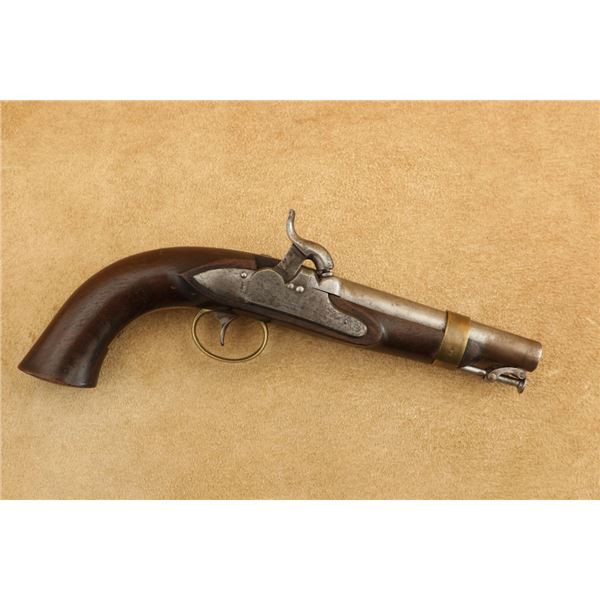 Early Production N.P. Ames Model 1842 Percussion Navy Pistol .54 Cal 6" Black Powder Antique