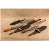 Image 2 : Lot Of 4: Us Army Indian Wars Springfield M1880 Knives, Incl. 16th Inf Stamped Scabbard