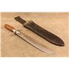 Image 1 : Antique Indian Wars 1887 Us Springfield Hospital Corps 11.54" Knife Scabbard Etched Blade