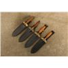Image 22 : Lot Of 4: Us Army Indian Wars Springfield M1880 Iron/brass Hunting Knives With Scabbards