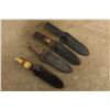 Image 23 : Lot Of 4: Us Army Indian Wars Springfield M1880 Iron/brass Hunting Knives With Scabbards