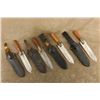 Image 3 : Lot Of 4: Us Army Indian Wars Springfield M1880 Iron/brass Hunting Knives With Scabbards