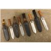 Image 4 : Lot Of 4: Us Army Indian Wars Springfield M1880 Iron/brass Hunting Knives With Scabbards
