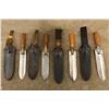 Image 5 : Lot Of 4: Us Army Indian Wars Springfield M1880 Iron/brass Hunting Knives With Scabbards