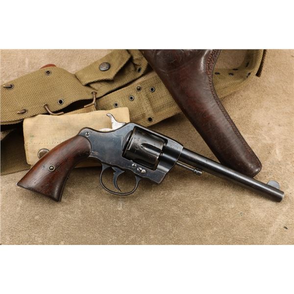 Colt New Army Model 1894 .38 Double Action Military Revolver And Holster Rig, 1898 Antique