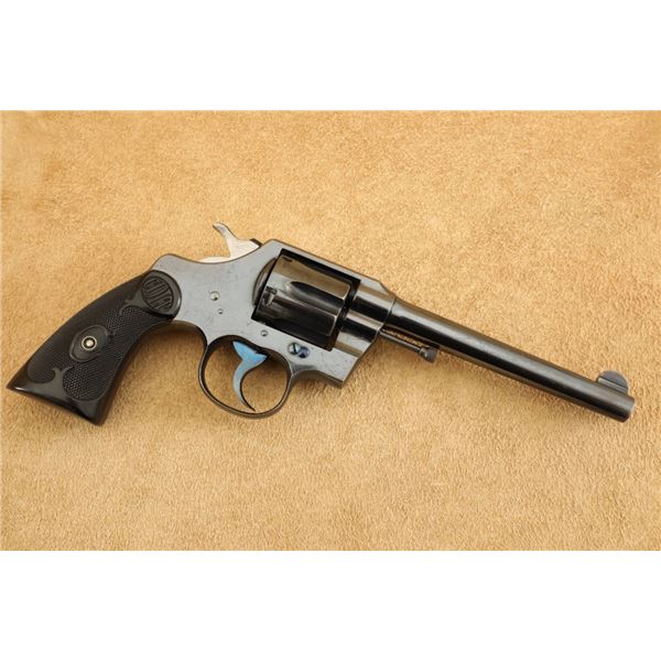 Early Colt Army Special Model Blue 6" .38 Spl. Sa/da Double Action Revolver, 1909 C&r