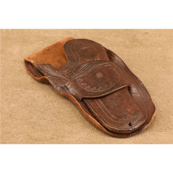 1910's Al Furstnow, Montana Leather, 4.75" Colt Single Action Army Single Loop Holster