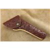 Image 1 : Heiser No. 731 7.5" Colt Single Action Army Chamois Lined Hand Carved Leather Flap Holster